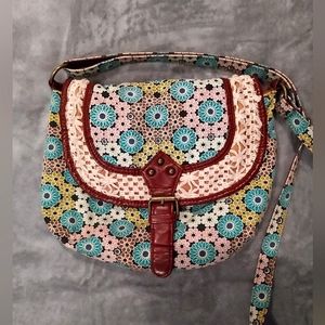 Floral Pouch Crossbody Purse